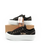 Lee Cooper dámske športové topánky na platforme čierne so zlatou dámske tenisky