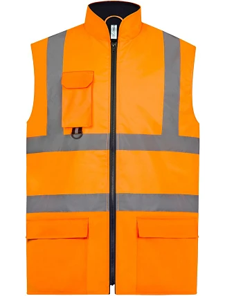 Yoko HV 005 Hi-Vis polstrovaná vesta 79.V005 hi vis orange