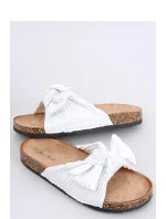 Dámske ponožky AE126Biele s hnedou - Inello