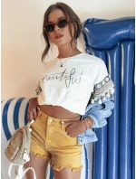 Dámske šortky SUNYLOOK yellow FashionStreet SY0370 Dámske šortky SUNYLOOK yellow FashionStreet SY0370
