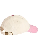 Beechfield B 673 6-panelová nízkoprofilová kontrastná čiapka s kšiltom 53.0673 prírodná/vintage dusky pink
