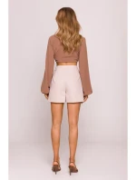 M860 Džínsové šortky - béžové