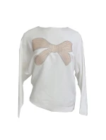 Dámsky svetrík s aplikáciou mašle na prednom diele - Gemini