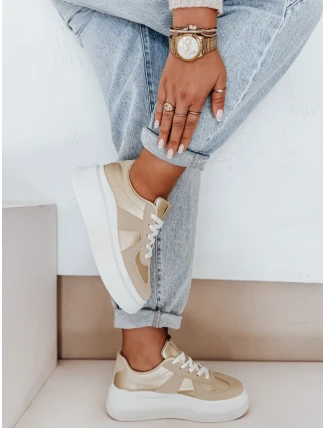 Dámske tenisky na platforme MODNIKKI gold FashionStreet ZY1004 Dámske tenisky na platforme MODNIKKI gold FashionStreet ZY1004