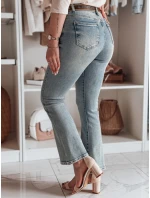 Dámske džínsové zvonové nohavice s opaskom FAREVIS modré FashionStreet UY2483