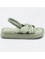 Zelené sandále na platforme (CM-58) Zelené sandále na platforme (CM-58)