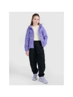 Dievčenská vetruodolná softshellová bunda s membránou 5000 4F 4FJRAW25TSOFF507-90A