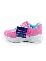 Skechers S Lights LED Detské športové topánky na suchý zips pre dievčatá