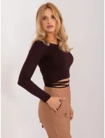 Blúzka EM BZ 782.95 tmavohnedá