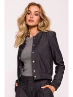 Bunda M800 Press stud bomber - grafitová