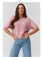 Sveter s krátkym rukávom model 224079 Makadamia