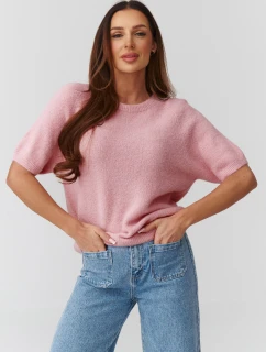 Sveter s krátkym rukávom model 224079 Makadamia