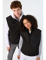 SOL'S Fury Bodywarmer – fleecová vesta Sherpa 25.4041, uhlíkovosivá/čierna SOL'S Fury Bodywarmer – fleecová vesta Sherpa 25.4041, uhlíkovosivá/čierna