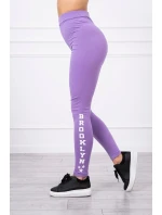 Nohavice legíny Brooklyn tmavo fialové Nohavice legíny Brooklyn tmavo fialové