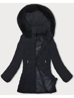 Dámska prešívaná zimná bunda J Style navy blue (16M9119-215)