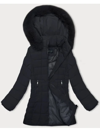 Dámska prešívaná zimná bunda J Style navy blue (16M9119-215)