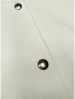 Vlnená bunda bomber v ecru farbe (15687) Vlnená bunda bomber v ecru farbe (15687)