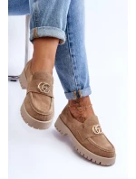 Poltopánky na podpätku model 186417 Step in style Poltopánky na podpätku model 186417 Step in style