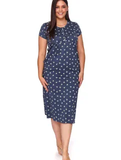 Dámske tehotenské tričko 4119 modré plus - Doctornap