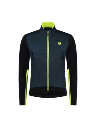 Rogelli zimná bunda CADENCE modro-čierna-fluor M