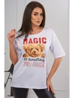 Kúzelná blúzka s potlačou biela Kúzelná blúzka s potlačou biela