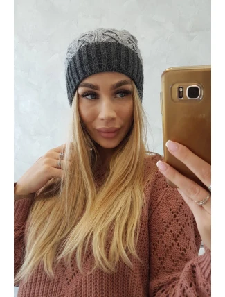 Fleecová čiapka Bibiana K264 graphite+grey Fleecová čiapka Bibiana K264 graphite+grey