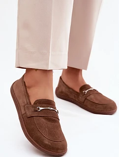 Kožené mokasyny Barefoot Z Zazoo hnědé