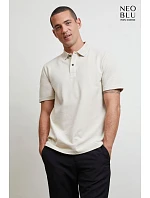 NEOBLU Orel Unisex piqué polo z hrubej bavlny 24.4337 night blue NEOBLU Orel Unisex piqué polo z hrubej bavlny 24.4337 night blue