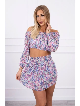 Béžová kvetinová sada