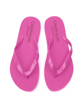 Šľapky KW0KW00395-VCN fialová - Calvin Klein