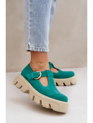 Poloplatformové topánky model 208332 Krok v štýle