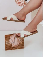 Dámske slamené žabky SOLINIA white FashionStreet ZY0925