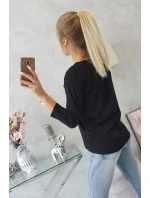 Blúzka s potlačou Summer Girl čierna