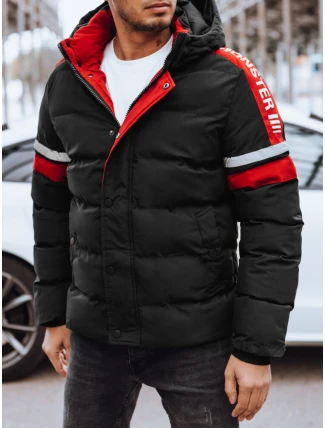 Pánska prešívaná zimná bunda čierna FashionStreet TX4568