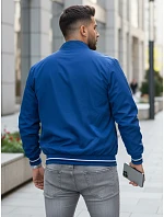 FashionStreet pánska prechodná modrá bunda TX4677 FashionStreet pánska prechodná modrá bunda TX4677