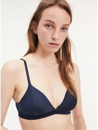 Podprsenka bez kostice UW0UW01832-416 modrá - Tommy Hilfiger Podprsenka bez kostice UW0UW01832-416 modrá - Tommy Hilfiger