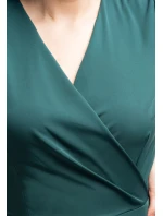 Dámske šaty SA562 tm. zelená - Karko