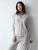 Svetřík Mix & Match LSL Top BF Soft, sivý, Grey Combination – TRIUMPH Svetřík Mix & Match LSL Top BF Soft, sivý, Grey Combination – TRIUMPH