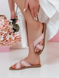 Dámske slamené žabky SOLINIA pink FashionStreet ZY0924