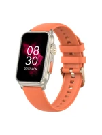 Dámske inteligentné hodinky RUBICON RNCF06 Titan/Orange SMARUB221 Dámske inteligentné hodinky RUBICON RNCF06 Titan/Orange SMARUB221