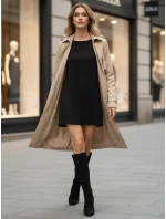 Dámske semišové čižmy na podpätku čierne FashionStreet ZY1335 Dámske semišové čižmy na podpätku čierne FashionStreet ZY1335