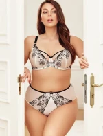 Mäkká podprsenka Gorsenia K 840 Black & White