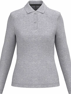 Kariban K 244 Dámske polo tričko s dlhým rukávom z piké 20.K244 oxford grey