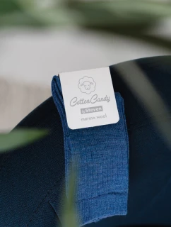 Detské ponožky MERINO WOOL rebrované 130