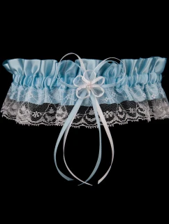 Podväzok PW-30 biely a modrý - Julimex