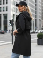 Dámska prechodná bunda parka čierna FashionStreet TY5556 Dámska prechodná bunda parka čierna FashionStreet TY5556