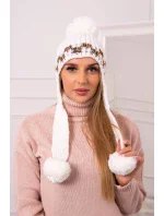 Dámska klapka na uši Nadia K321 biela Dámska klapka na uši Nadia K321 biela