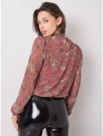 Blúzka D50039F11031A tmavo ružová