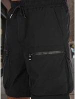 Pánske textilné bojové šortky čierne FashionStreet SX2506 Pánske textilné bojové šortky čierne FashionStreet SX2506