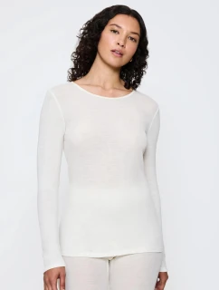 Dámsky top Beauty Layers LSL Top Wool - WHITE - ecru 1595 - TRIUMPH
